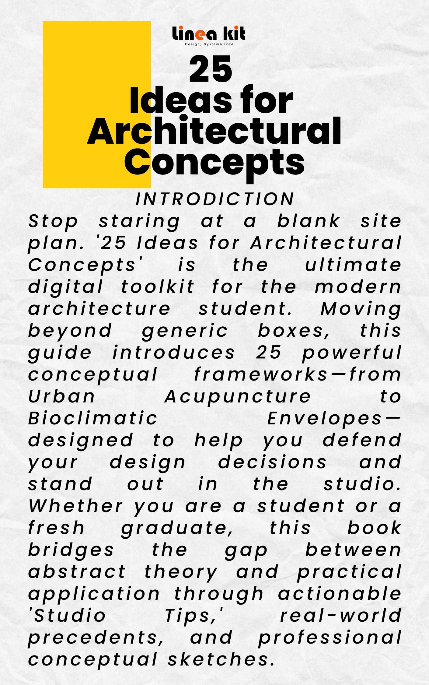 25  Ideas for  Architectural Concepts