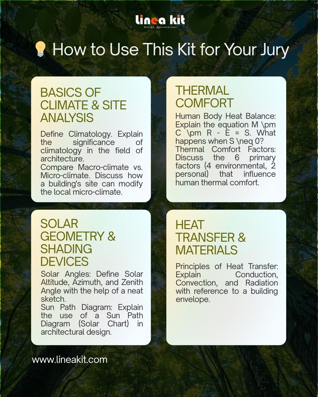 25 FAQ&A OF UNIVERSITY QUESTION PAPER OF CLIMATE AND DESIGN (PART 1)  B. ARCH COURSE